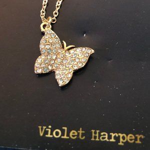 NWT Violet Harper Pave Butterfly Bracelet